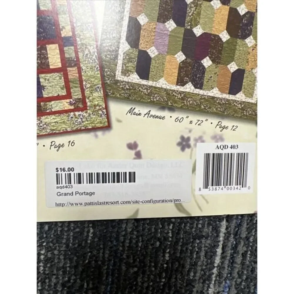 GRAND PORTAGE By Doug Leko ANTLER‎ QUILT DESIGN 2015 New Quilting Pattern Book